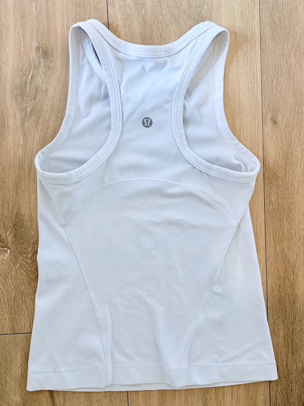 lululemon Athletic White Racerback Performance Tank